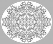 Coloriage coloring adult mandala by karakotsya 1 